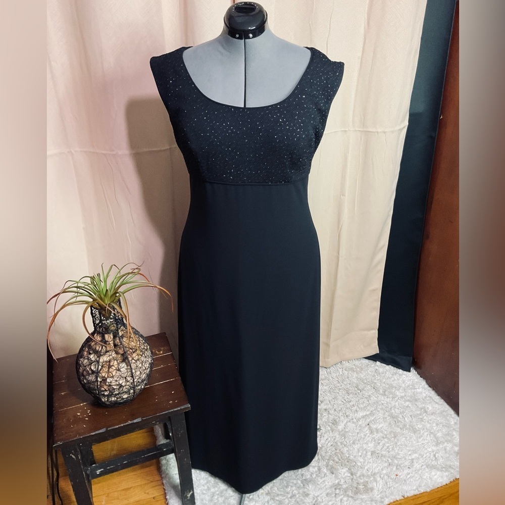 David Warren New York Vintage Black Gown